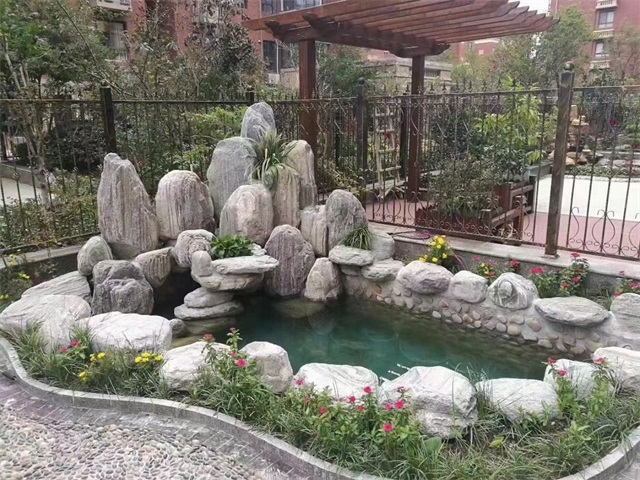 河东家庭庭院水景设计