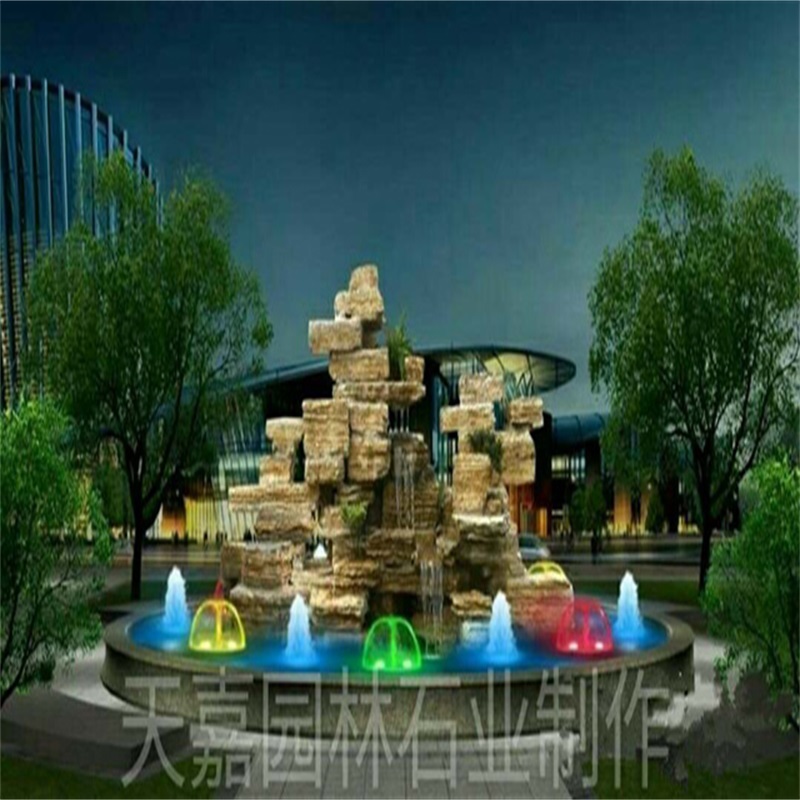 河东水幕墙喷泉设计